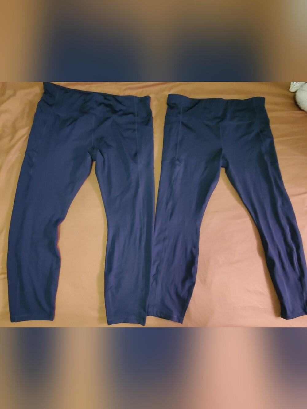 B2G1F 2 Pairs - Avia Navy - Active Leggings - With Pockets - XL (16/18)
